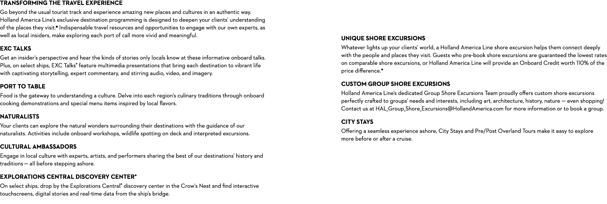 TRANSFORMING THE TRAVEL EXPERIENCE Go beyond the usual tourist track and experience amazing new places and cultures i...