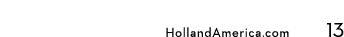  HollandAmerica.com 13