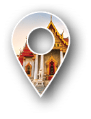 The Bangkok Marble Temple, Wat Benchamabophit Dusit wanaram. Bangkok, Thailandia.