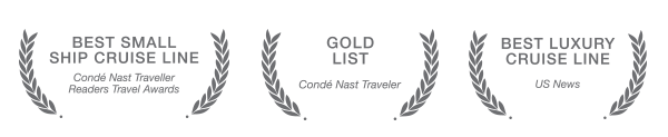 Best Small Ship Cruise Line:                                    Condé Nast Traveller Readers Travel                                    Awards | Gold List: Condé Nast                                    Traveler | Best Luxury Cruise Line: US                                    News