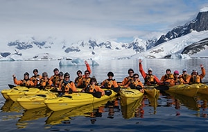 Kayaking in                                                        Antarctica