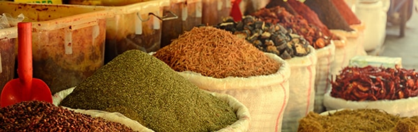 Spice market                                                        in India.